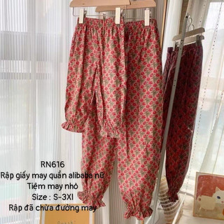 RN616_Rập giấy may quần alibaba nữ