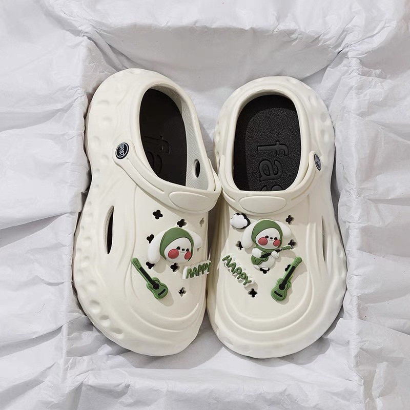 Dép Crocs Đế Cao Hình Dễ Thương Có Mục Chọn Phân Loại