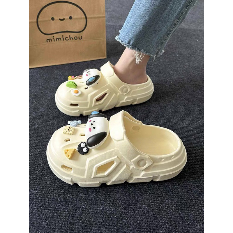 Dép Crocs Đế Cao Hình Dễ Thương Có Mục Chọn Phân Loại