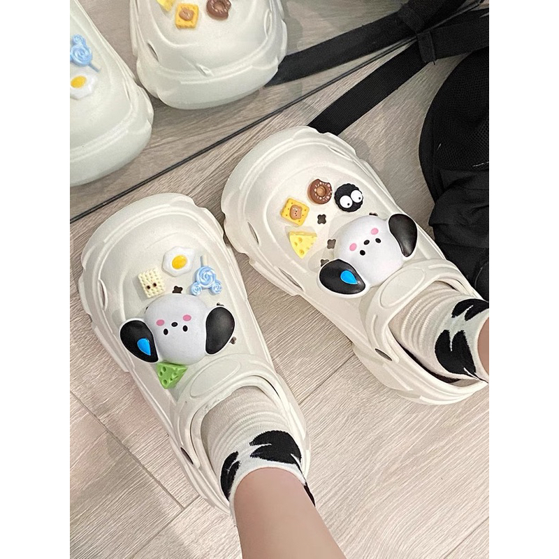 Dép Crocs Đế Cao Hình Dễ Thương Có Mục Chọn Phân Loại