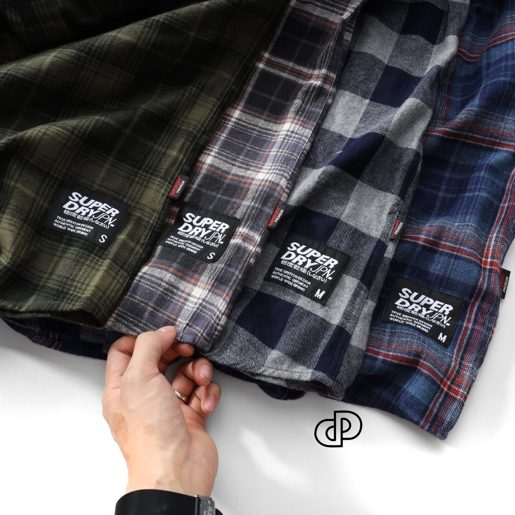 Áo sơ mi nam kẻ caro PUNDOHOMME chất cotton dạ mềm mại cao cấp ASMPD52