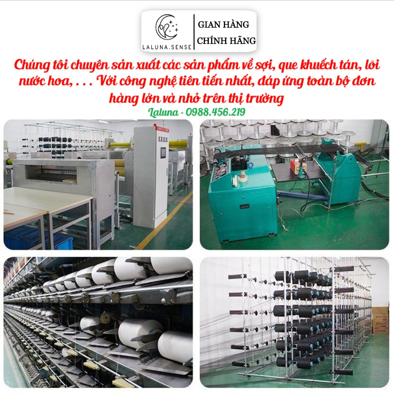 GIÁ SỈ - Que Khuếch Tán Tinh Dầu LALUNA.CENT  - Hoa Tản Hương Thơm Phòng Tiện Dụng Trang Trí  C09