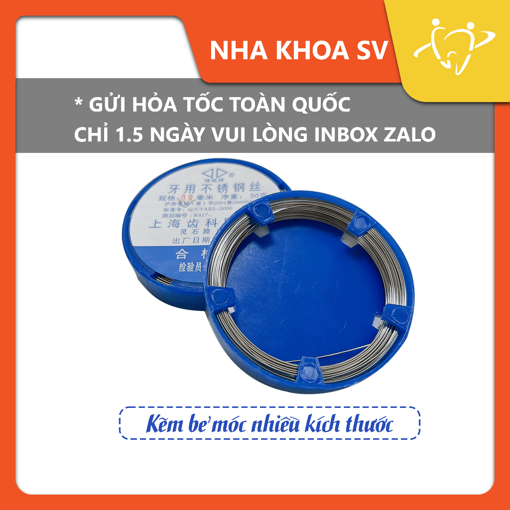 KẼM BẺ MÓC NHA KHOA | THÉP CUỘN | KẼM BẺ MÓC NHIỀU SIZE