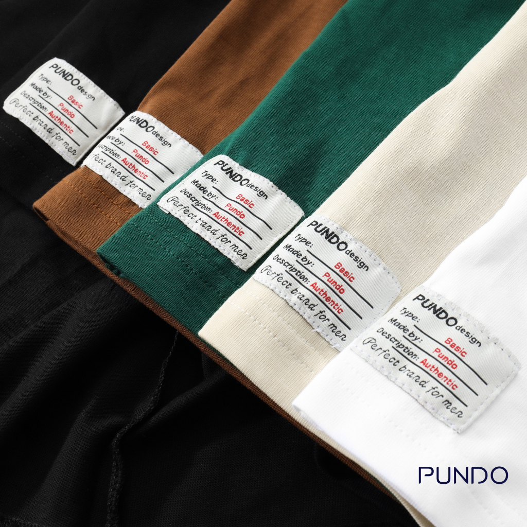 Áo thun nam nữ cổ tròn 100% Cotton 250gsm cao cấp dễ phối PUNDO ATPD078