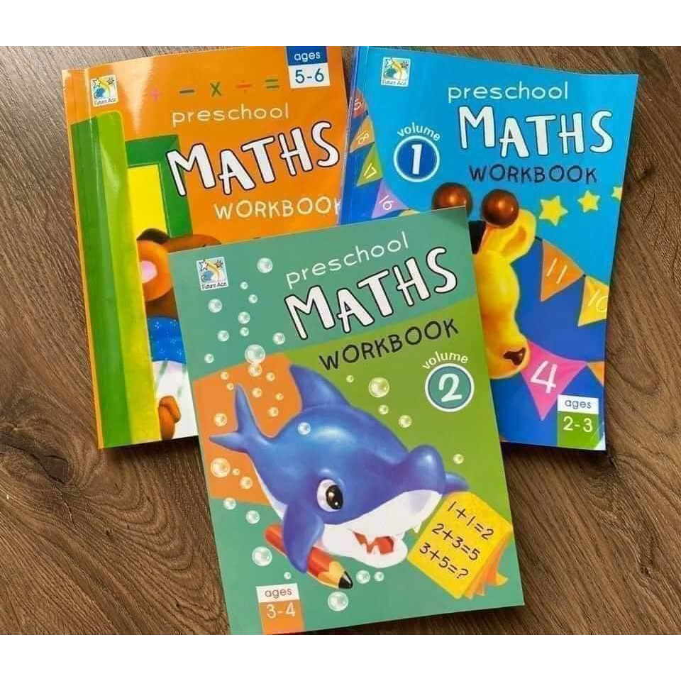 Sách - Preschool Maths Workbook ( Bộ 3 cuốn)