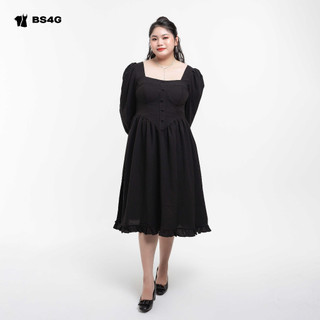 ĐẦM MIDI XỐP BIGSIZE - DA076