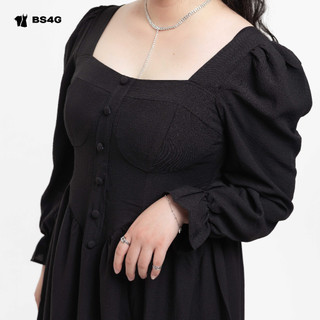 ĐẦM MIDI XỐP BIGSIZE - DA076