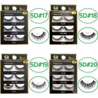 Mi chồn, Lông mi giả chồn 3D, 5D (từ #17 đến #33)