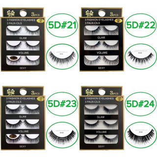 Mi chồn, Lông mi giả chồn 3D, 5D (từ #17 đến #33)