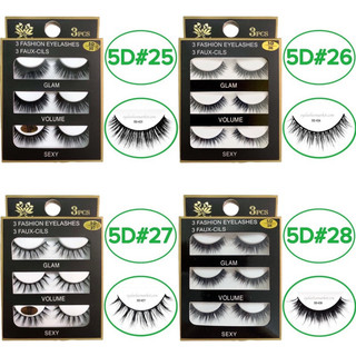 Mi chồn, Lông mi giả chồn 3D, 5D (từ #17 đến #33)
