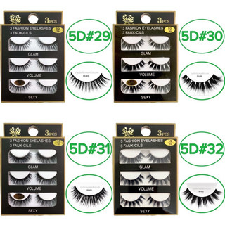 Mi chồn, Lông mi giả chồn 3D, 5D (từ #17 đến #33)