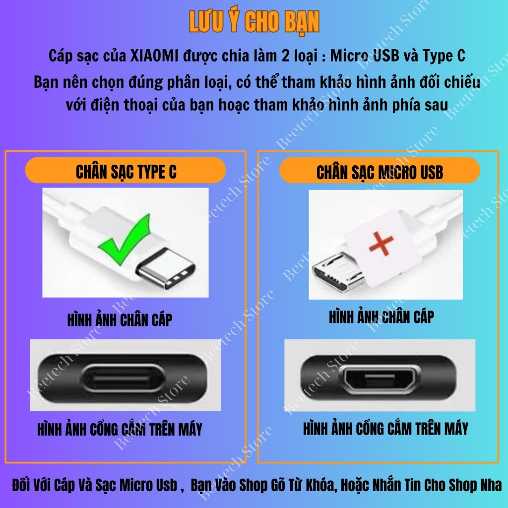Sạc Nhanh Xiaomi Chính Hãng 10w, 18w, 22.5w, 27w, 33w Củ Và Cáp Sạc Type C và Micro USB Tương Thích Với Redmi, Xaomi