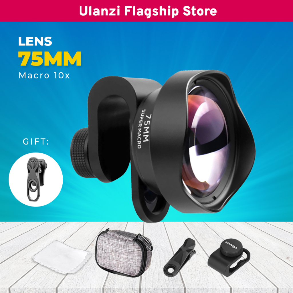 Ulanzi 75mm Lens super maco Ống kính chụp cận cảnh cho điện thoại