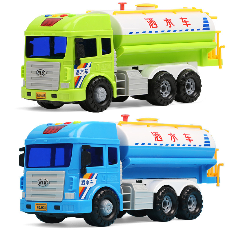 Đồ chơi xe bồn nước mô hình ô tô tỉ lệ 1:50 có đèn và nhạc đồ chơi cho bé trai đồ chơi cho bé xe đồ chơi