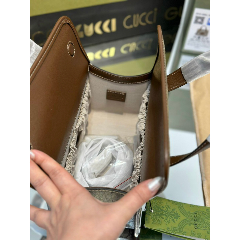 Túi quai xách Gucci mini horsebit 1955 bản super 23,5cm fullbox