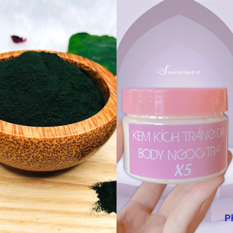 Combo Tảo + kem kích trắng