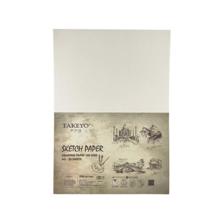 Giấy vẽ takeyo định lượng 160gsm a4/a3 20 tờ/tập