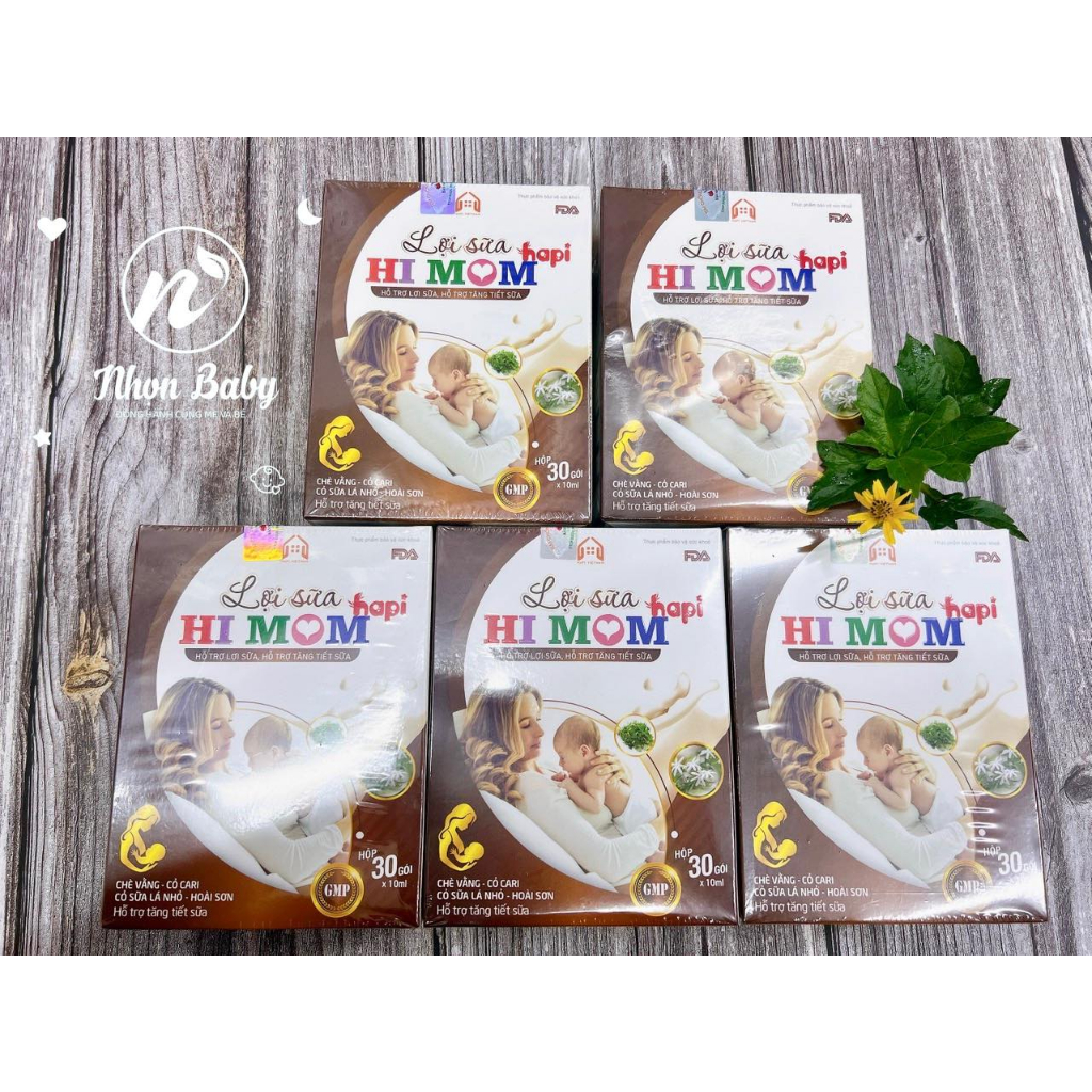 Lợi sữa Hi mom hộp 30 gói date mới