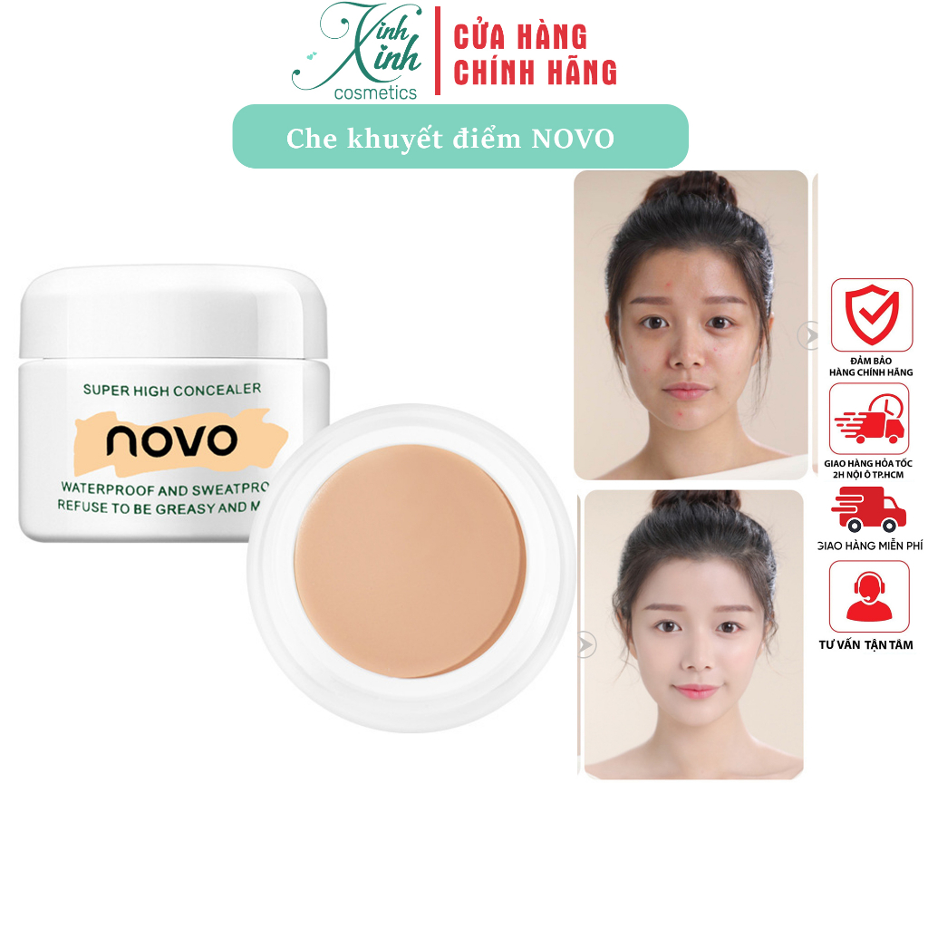 Kem NOVO che khuyết điểm, che hình xăm dạng hủ, chống nước lâu trôi