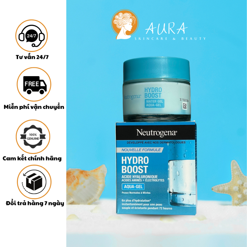 (CHÍNH HÃNG) Kem Dưỡng Ẩm, Cấp Nước Dành Cho Da Dầu Neutrogena Hydro Boost Aqua Gel 50ml, Kem Dưỡng Ẩm