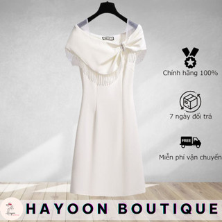 Váy Voan Lệch Vai HAYOON Thiết Kế Sang Trọng, Quý Phái mã V0123