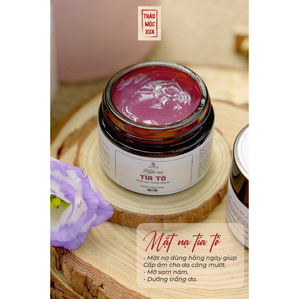 Mặt Nạ Tía Tô Trắng Sáng Da Giảm Thâm Nám, Làm Mịn Da - LQ885