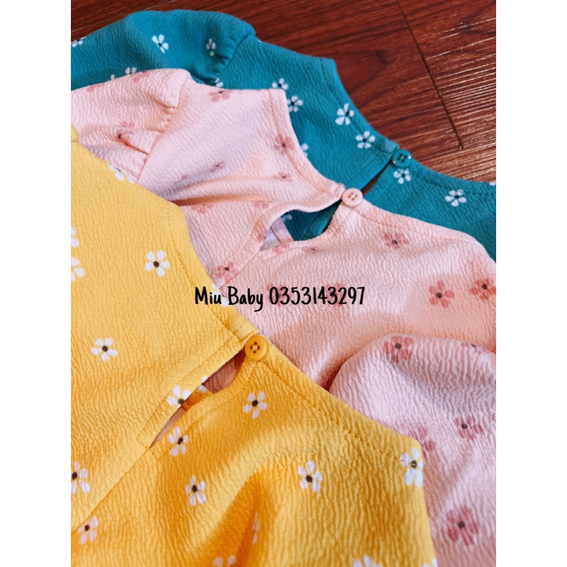 Váy dài tay GJ 3 màu babydoll xuat dư