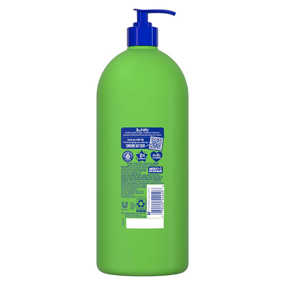 Dầu tắm + gội + xả Suave Kids 3in1, 1.18L