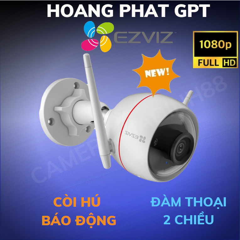 Camera Wifi Ngoài Trời EZVIZ C3W 1080P SIÊU NÉT CÒI HÚ BÁO ĐỘNG + ĐÀM THOẠI