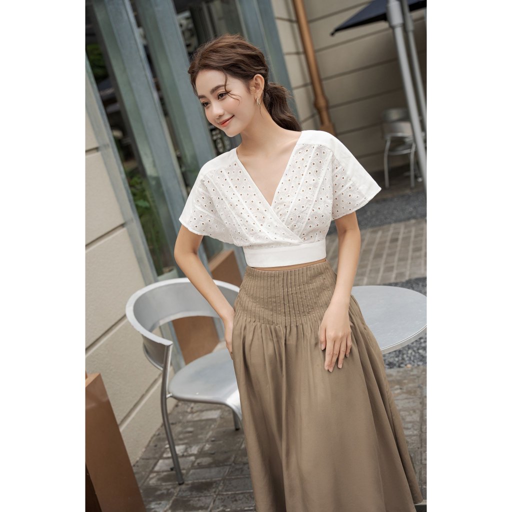 OLV - Chân váy Adalee Beige Skirt