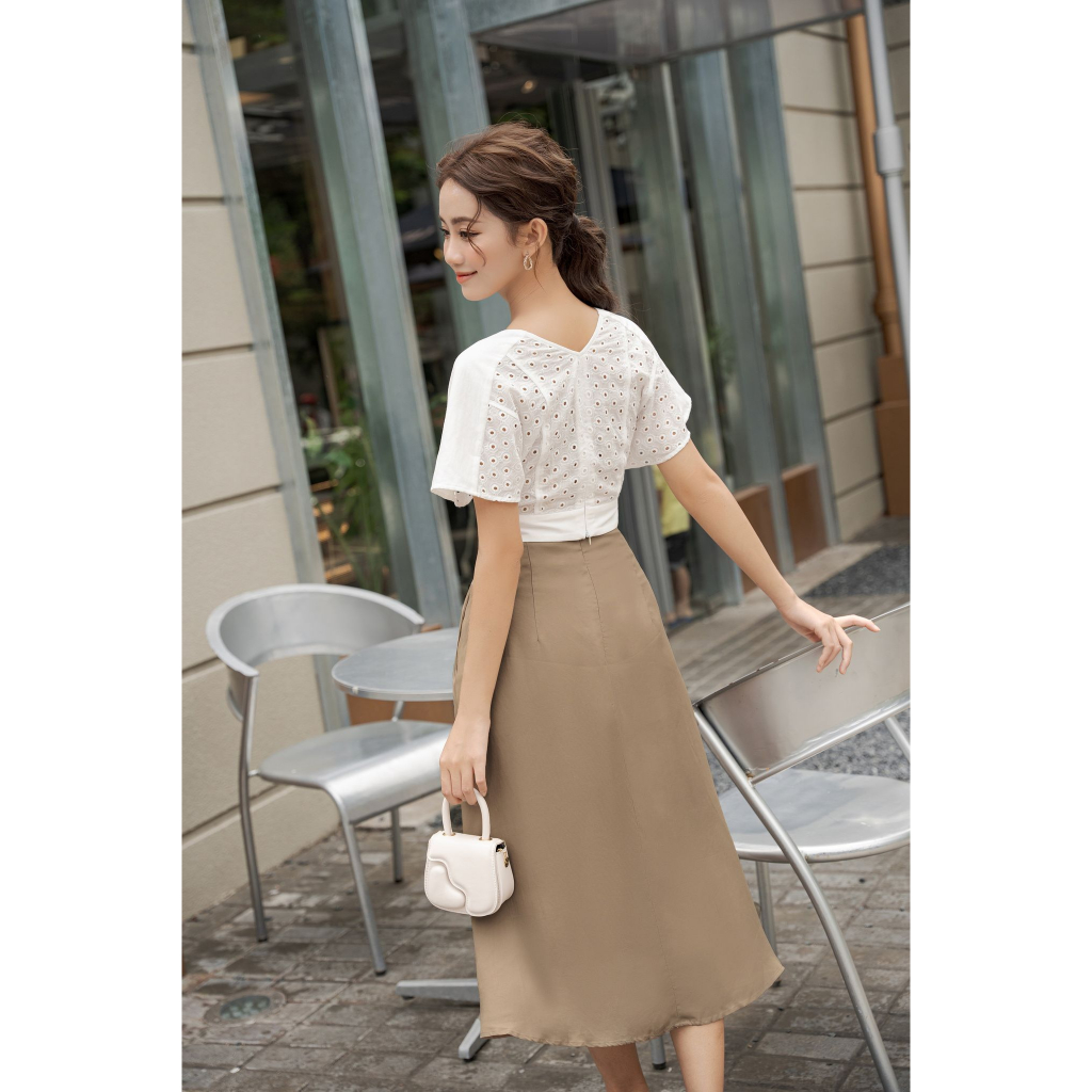 OLV - Chân váy Adalee Beige Skirt