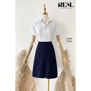 Sơ Mi Công Sở Cánh Dơi Trắng_REAL
