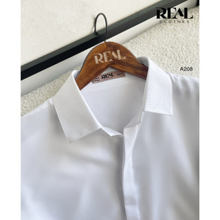 Sơ Mi Công Sở Cánh Dơi Trắng_REAL