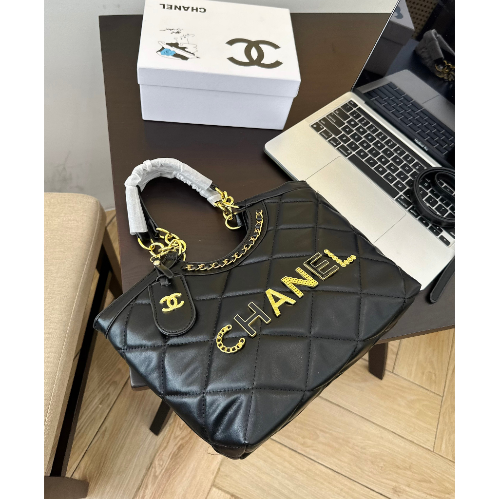 Túi xách chà neoo viền xích big size vừa laptop size 28