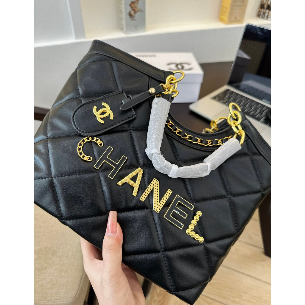 Túi xách chà neoo viền xích big size vừa laptop size 28