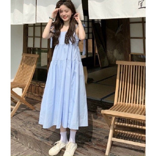 Đầm babydoll cột nơ - N78 - đầm cột nơ bản to váy thiết kế tầng siêu đẹp