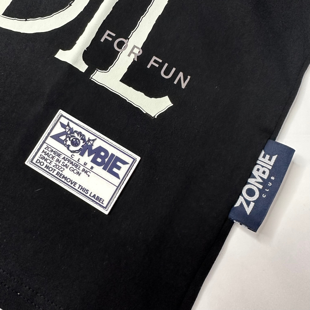Áo thun Zombie Club x PAMIN ZOMBIE vải thun cotton định lượng 250gsm ZB004