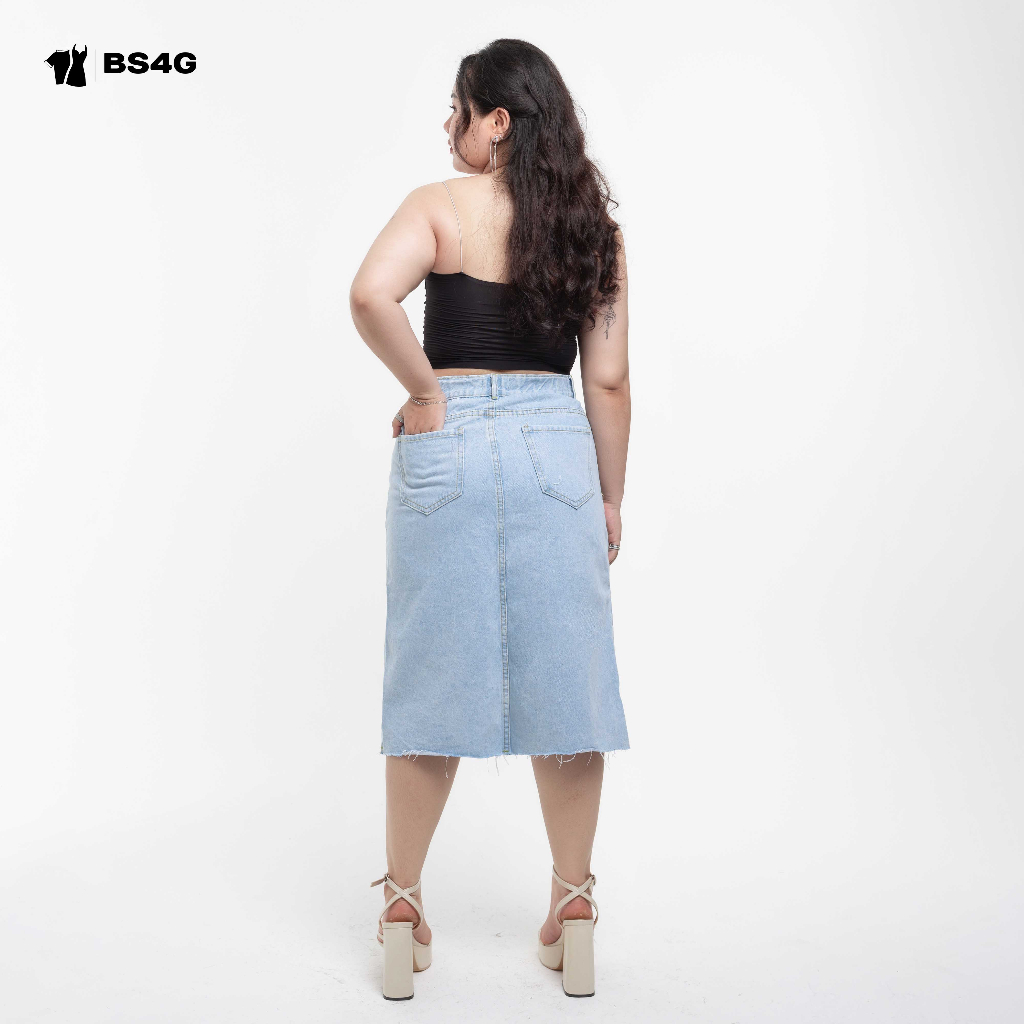 CHÂN VÁY JEANS DÀI BIGSIZE