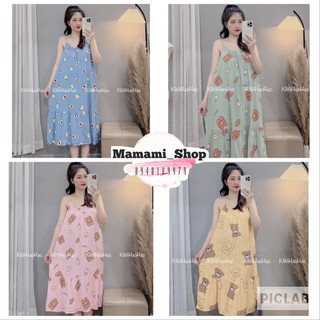 Váy bầu chất lanh siêu nhẹ mát đầm lanh bầu