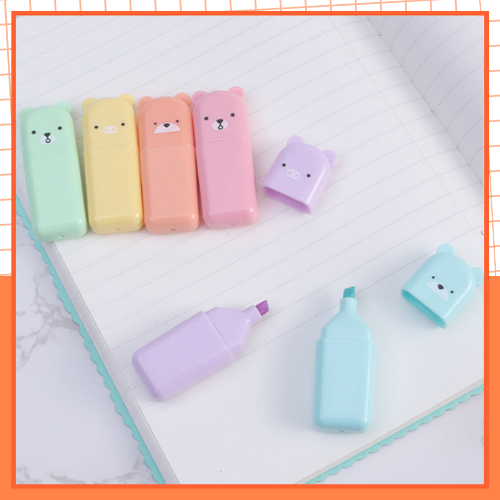 Set Bút Highlight Mini Màu Macaron, Bút Dạ Quang Dễ Thương