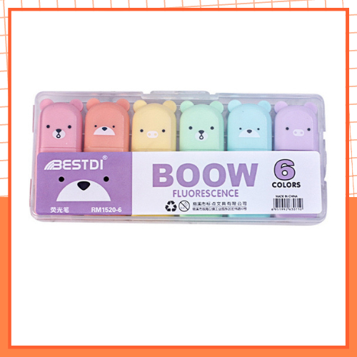 Set Bút Highlight Mini Màu Macaron, Bút Dạ Quang Dễ Thương