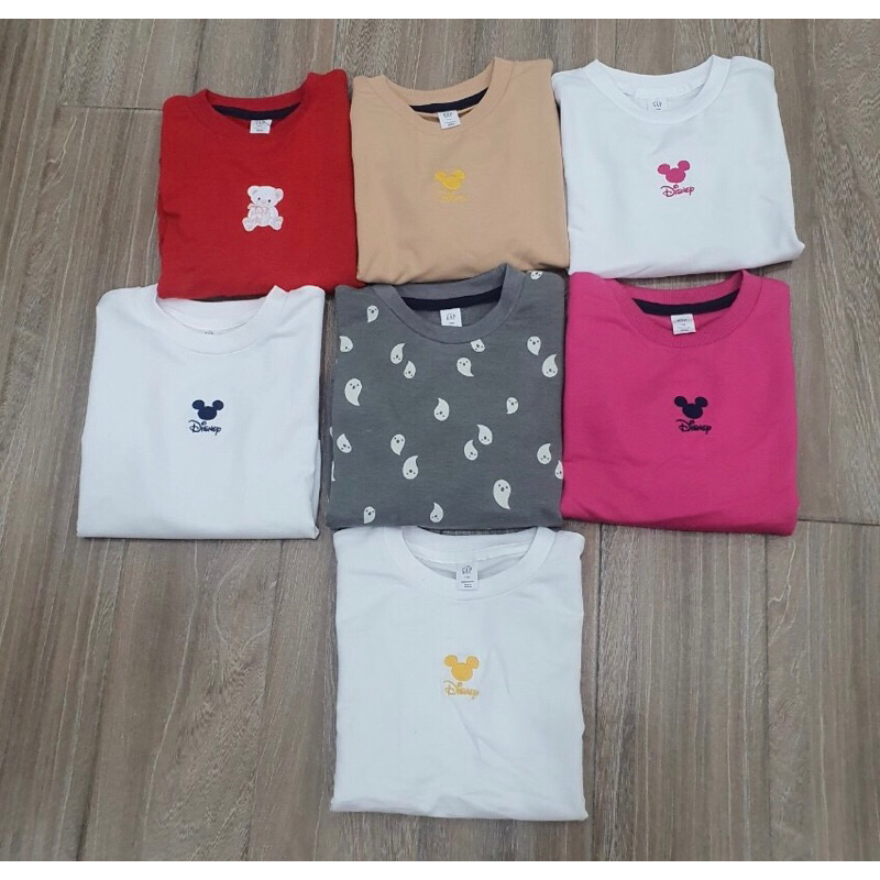 Áo nỉ bé gái hoạ tiết mic ky và gấu size 1-5Y