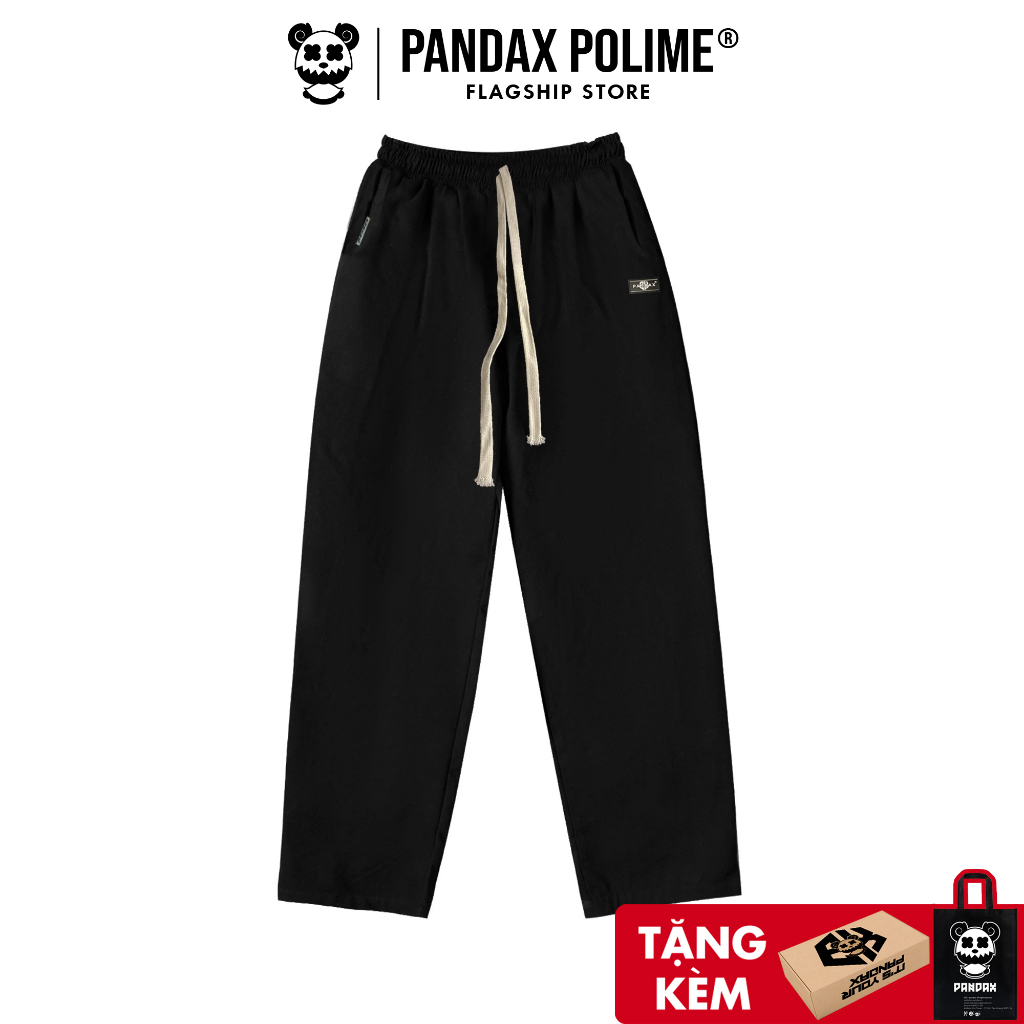 Quần baggy nam nữ Pandax polime , kaki pants unisex suông basic , quần ống đứng local brand