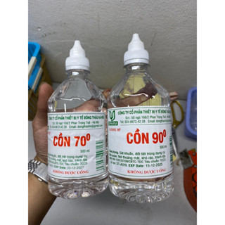 Cồn 70 , 90 Độ Y Tế Sát Trùng Vết Thương 500 ML