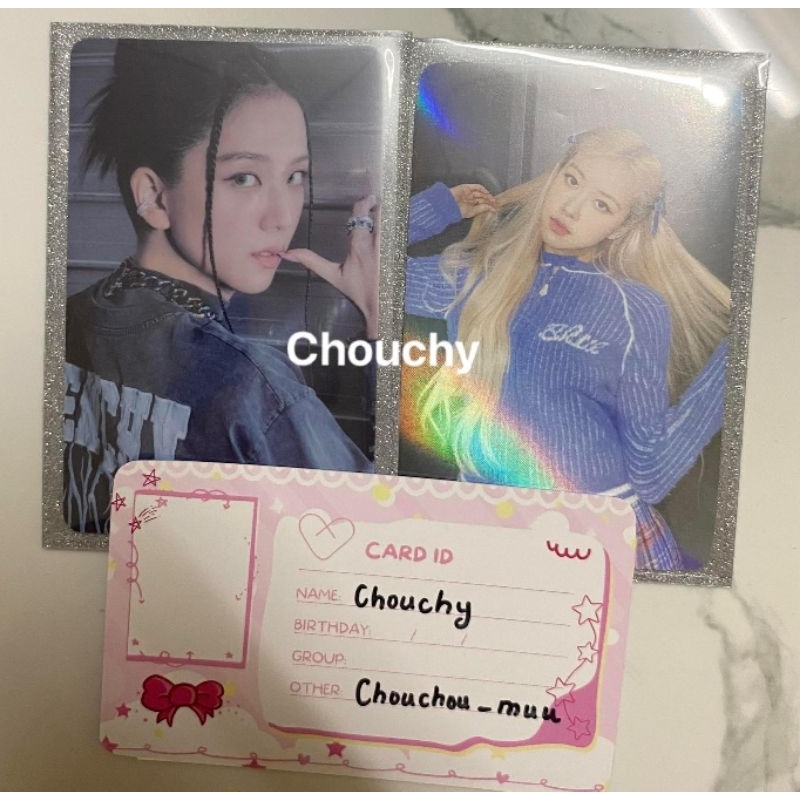 card off blackpink thẻ ảnh bo góc chính hãng (inbox ig chouchou_muu để lấy video check)