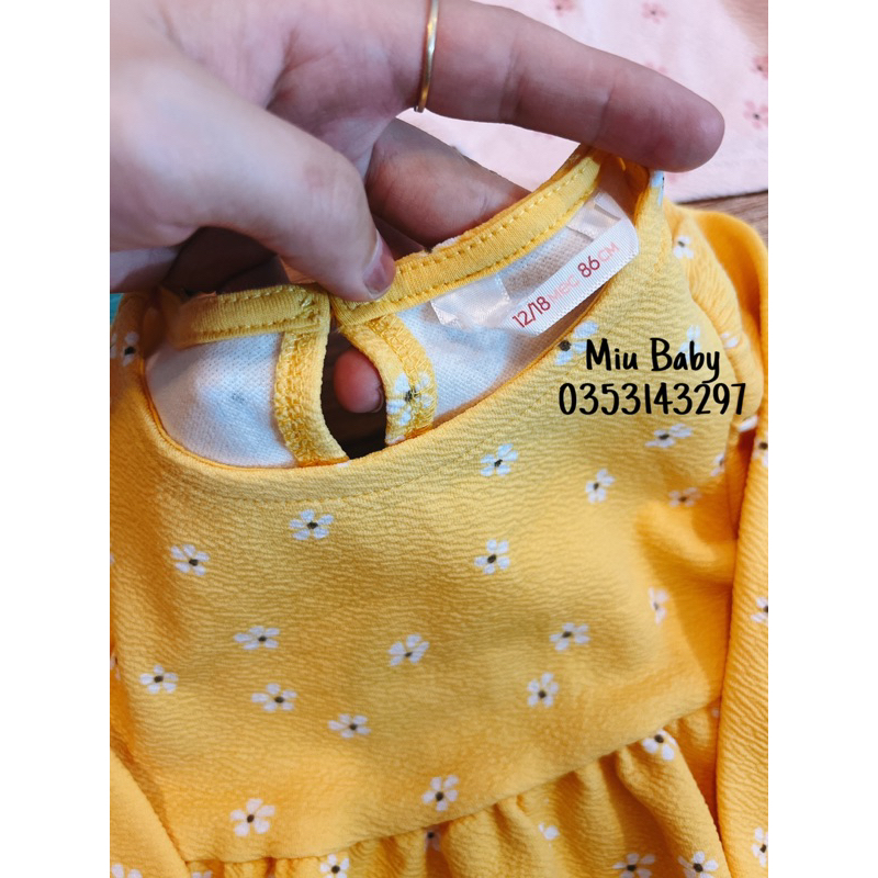 Váy dài tay GJ 3 màu babydoll xuat dư