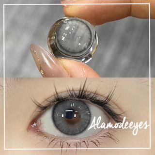Lens xám sữa viền mảnh