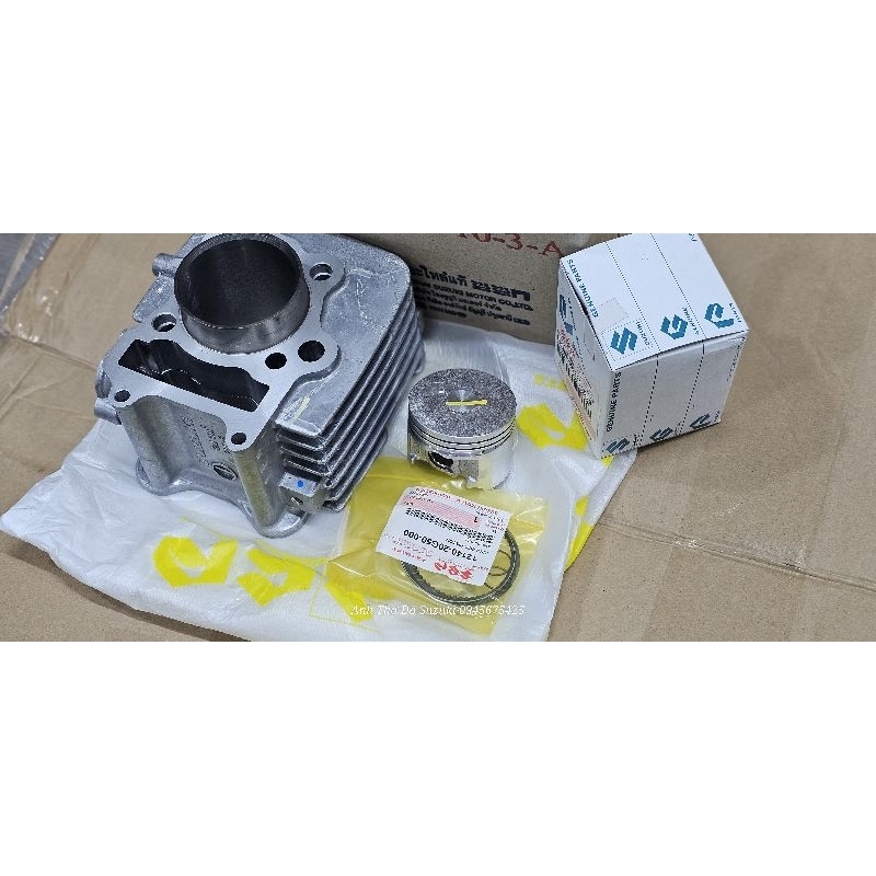 Suzuki Shogun 125cc: Lòng + Piston Cos0 STĐ Chính Hãng