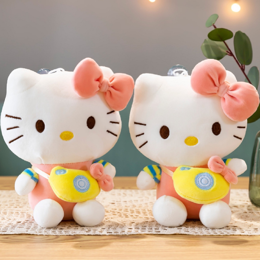 Gấu Bông Mèo Hello Kitty Nơ Tim - Mèo Bông cao cấp