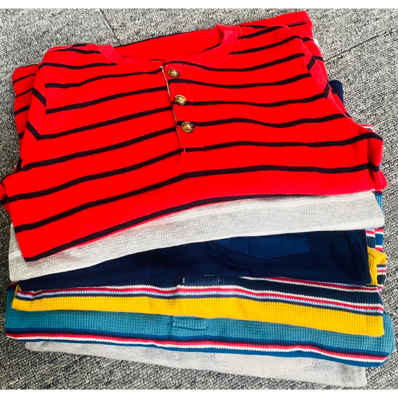 Áo dài tay thu đông cổ trụ bé trai sz 2-12Y